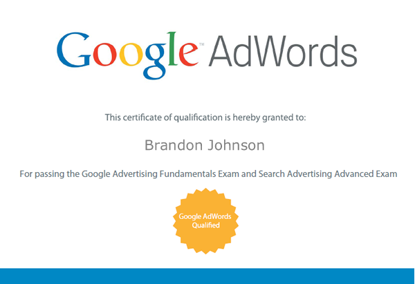 Google Adwords Certification